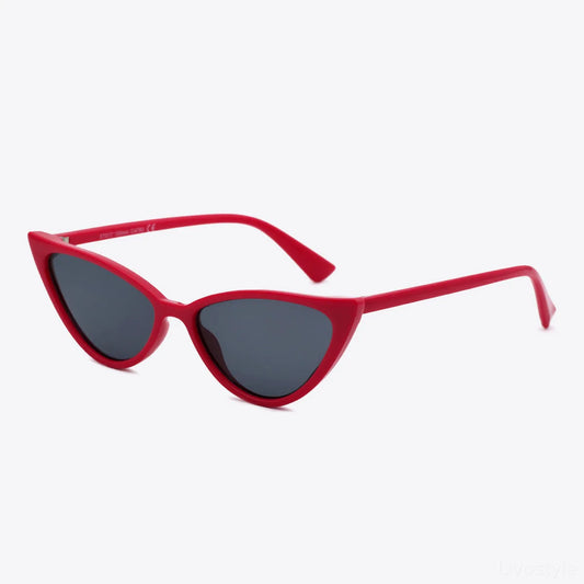 Polycarbonate Cat-Eye Sunglasses — square view — Livostyle