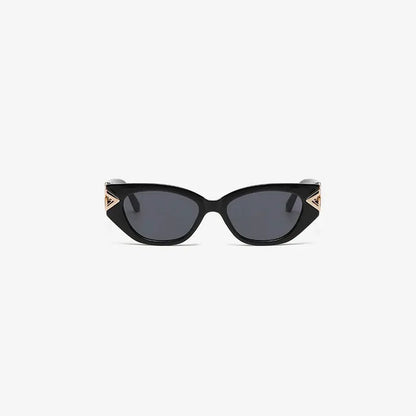 Multicolor Gold Accent UV Protection Cat-Eye Sunglasses — square view — Livostyle