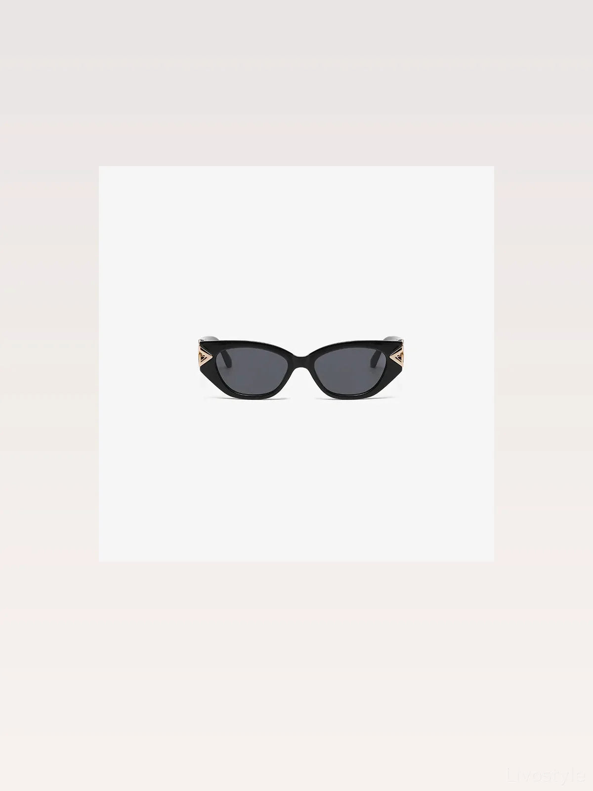 Multicolor Gold Accent UV Protection Cat-Eye Sunglasses — styled showcase — Livostyle