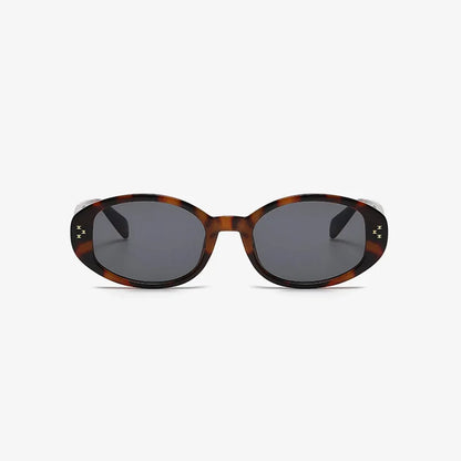 Polycarbonate Frame Oval Sunglasses — square view — Livostyle