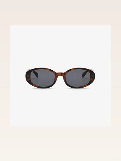 Polycarbonate Frame Oval Sunglasses — styled showcase — Livostyle