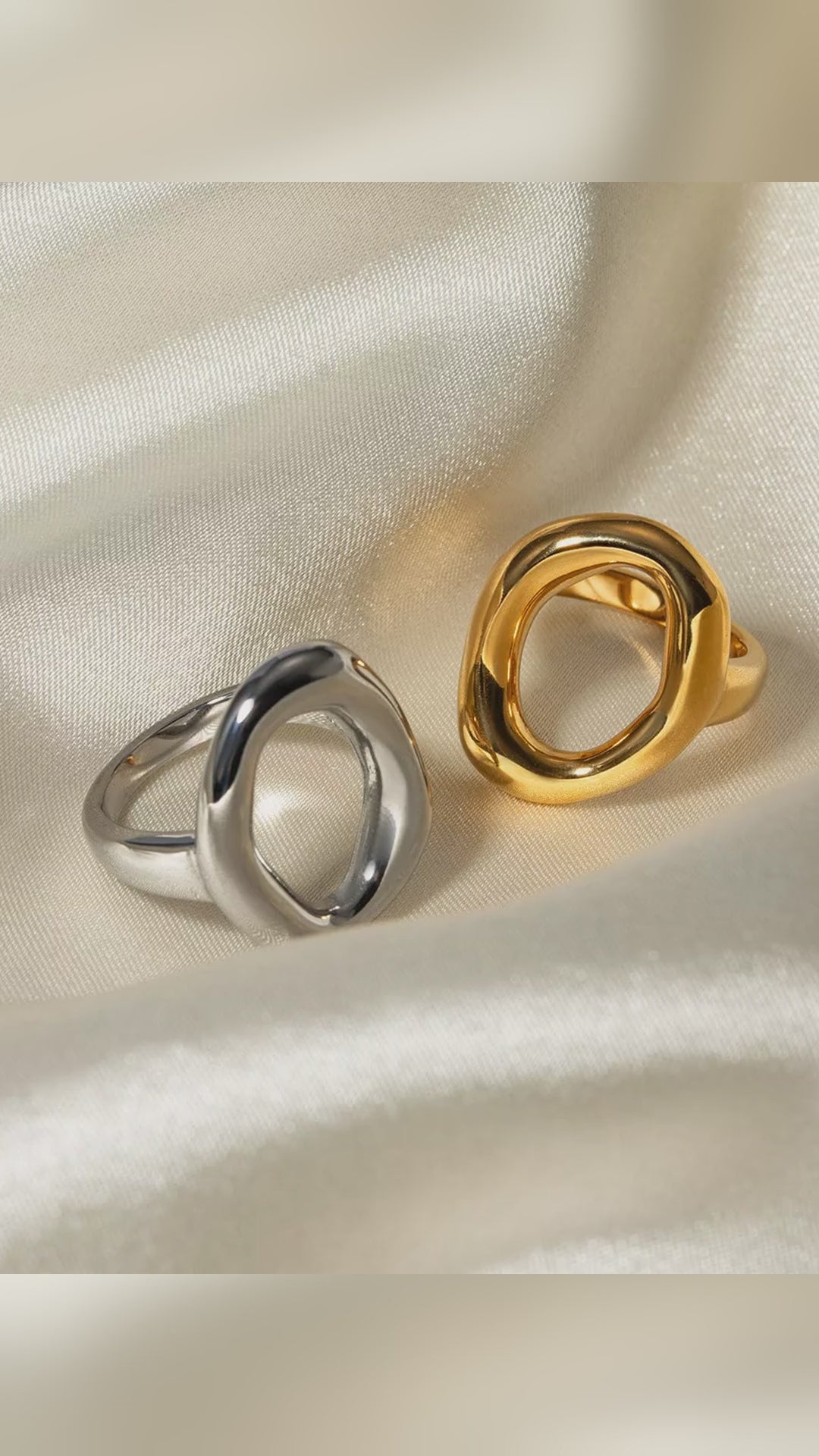 Modern Hollow Oval Ring – video