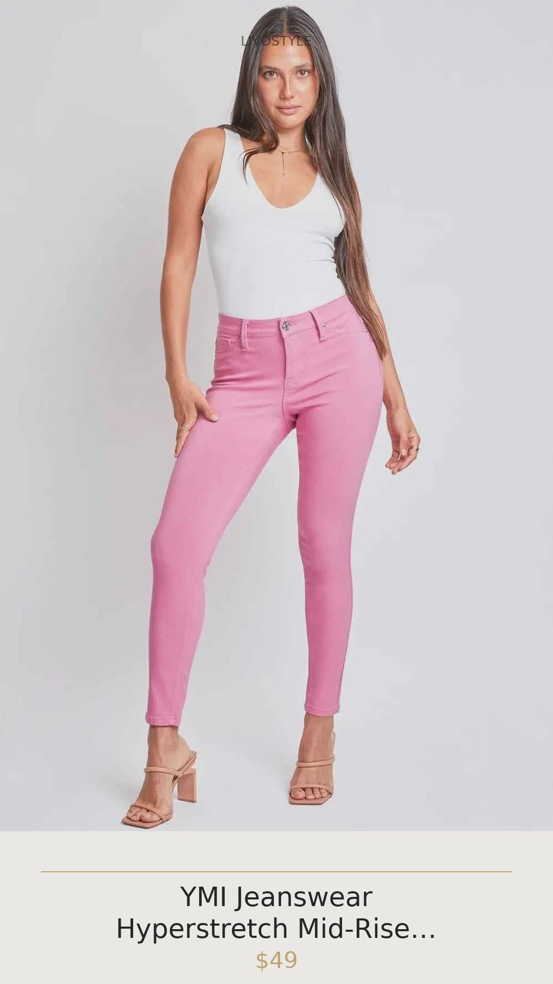 YMI Jeanswear Hyperstretch Mid-Rise Skinny Pants