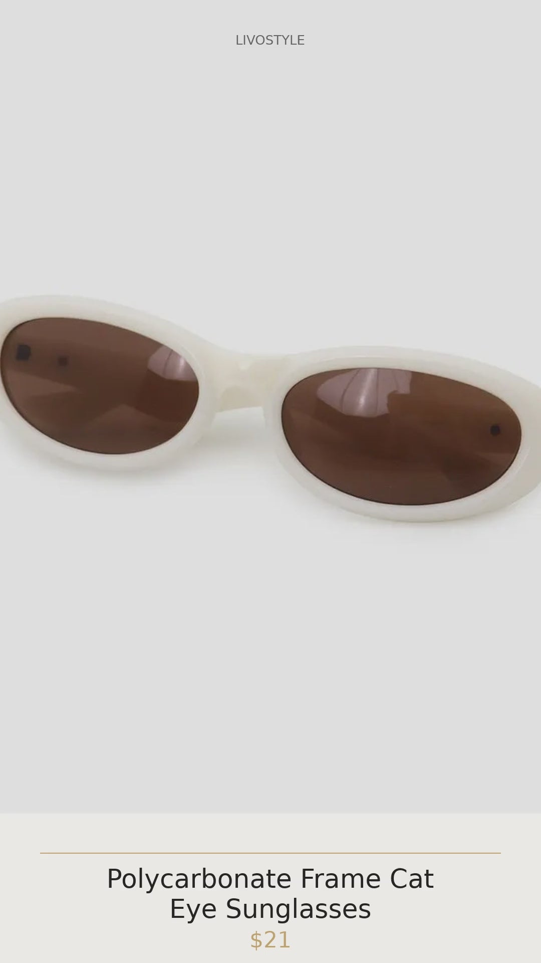 Polycarbonate Frame Cat Eye Sunglasses
