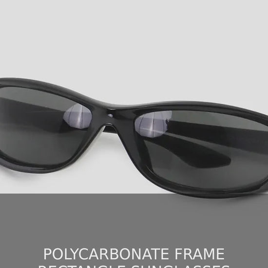 Rectangle Sunglasses with Pink Gradient Lenses – video