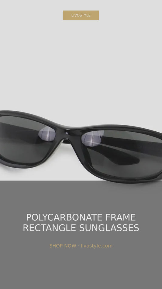 Rectangle Sunglasses with Pink Gradient Lenses – video
