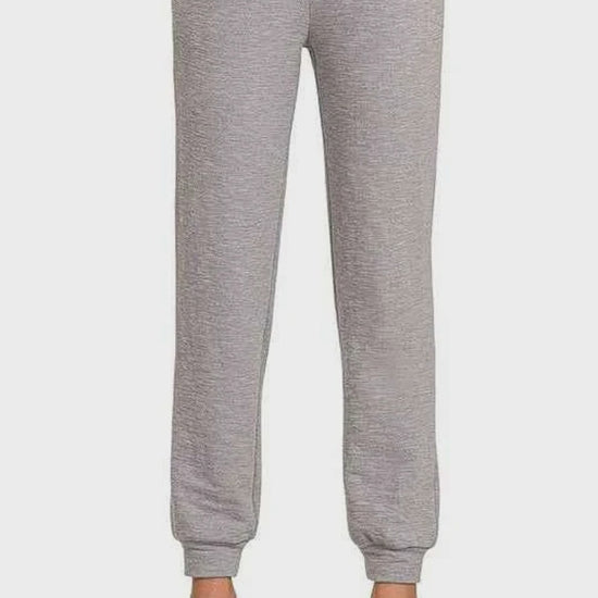 Cotton Slub Jogger Pants in SLEET
