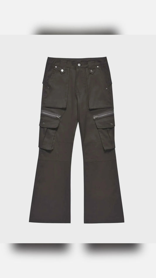 Men's Multi-Pocket Flared Cargo Pants – video