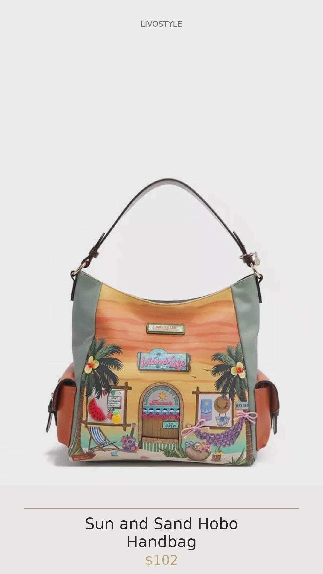 Sun and Sand Hobo Handbag