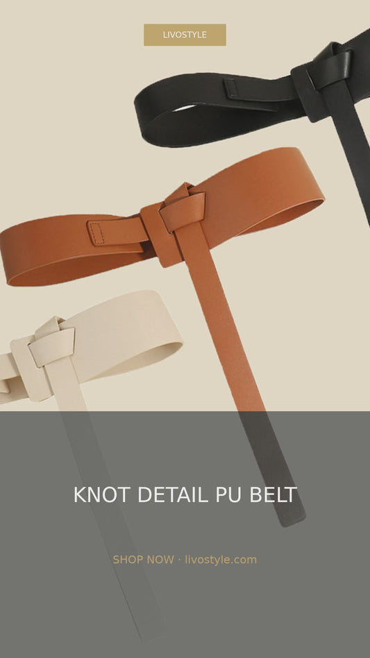 Knot Detail PU Belt – video