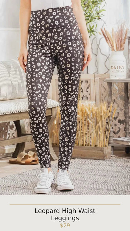 Leopard High Waist Leggings