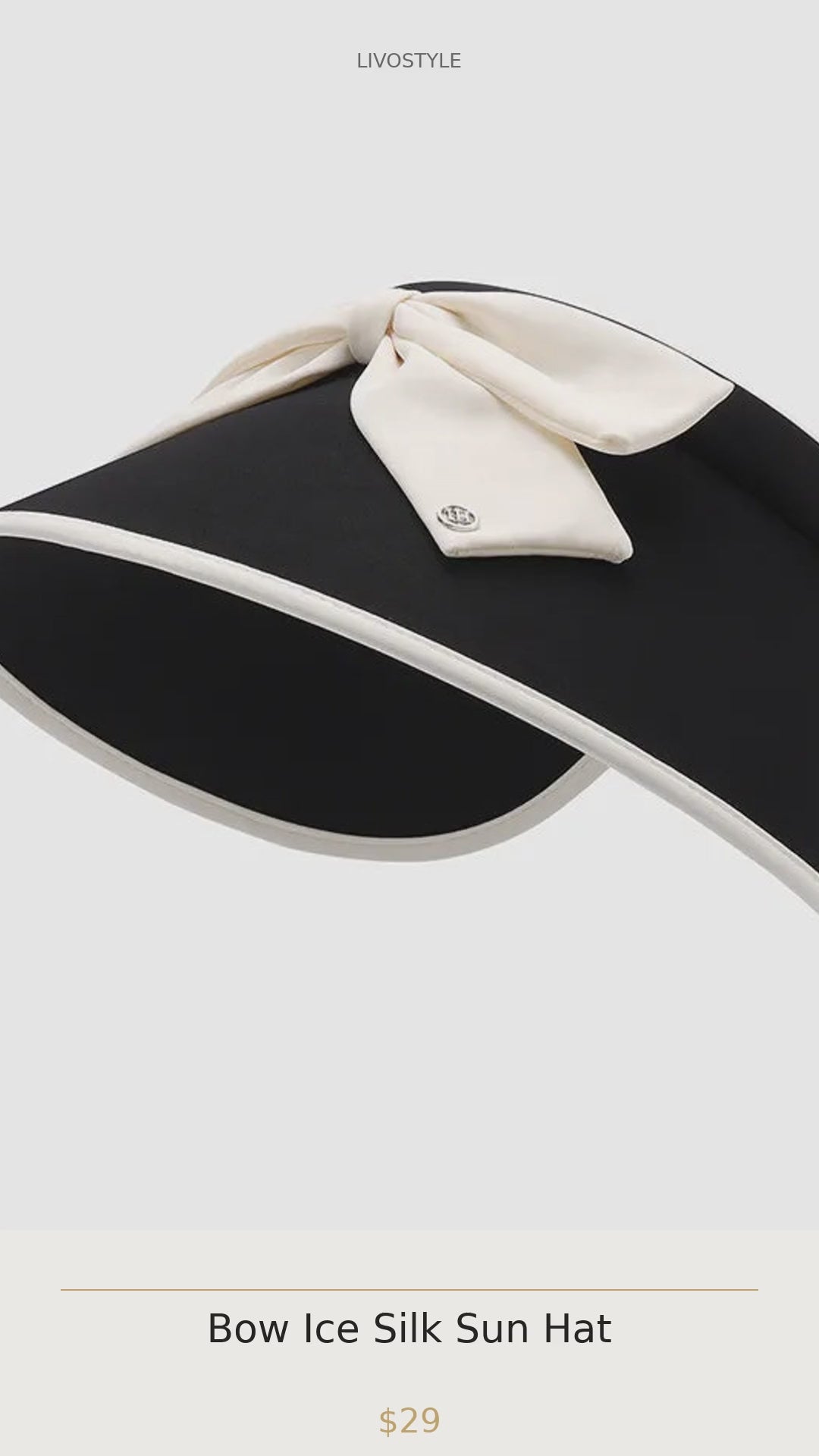 Bow Ice Silk Sun Hat
