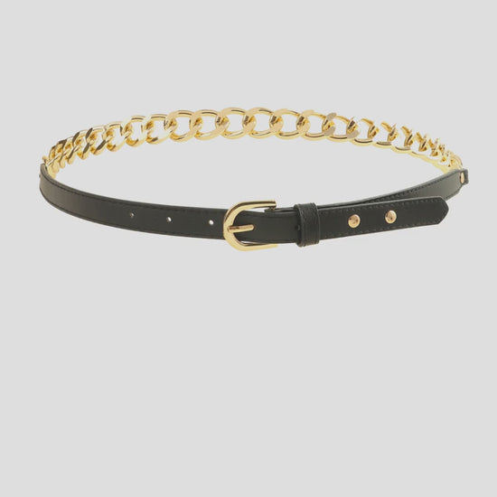PU Leather Chain Belt
