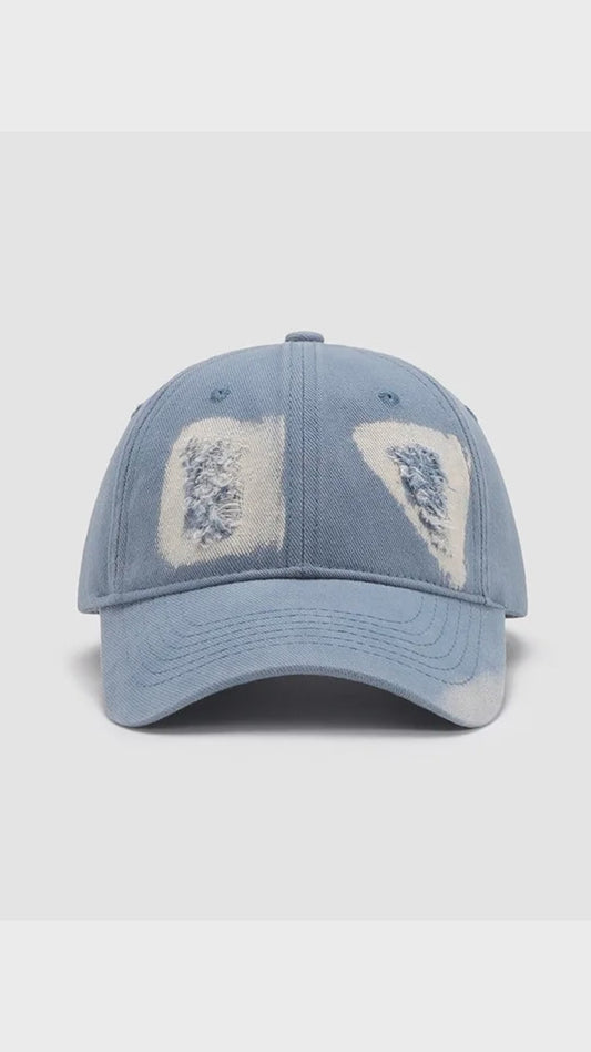 Patchwork Denim Distressed Cotton Dad Baseball Cap – video