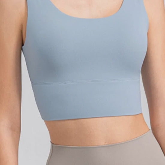 Scoop Neck Wide Strap Active Tank