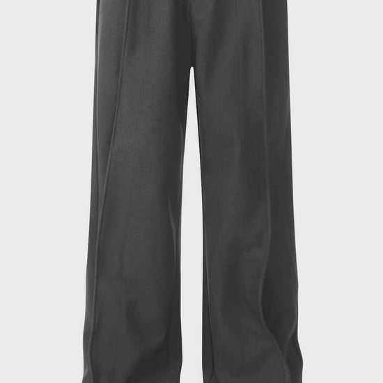 Men's Wide Leg Pants with Pleated Front