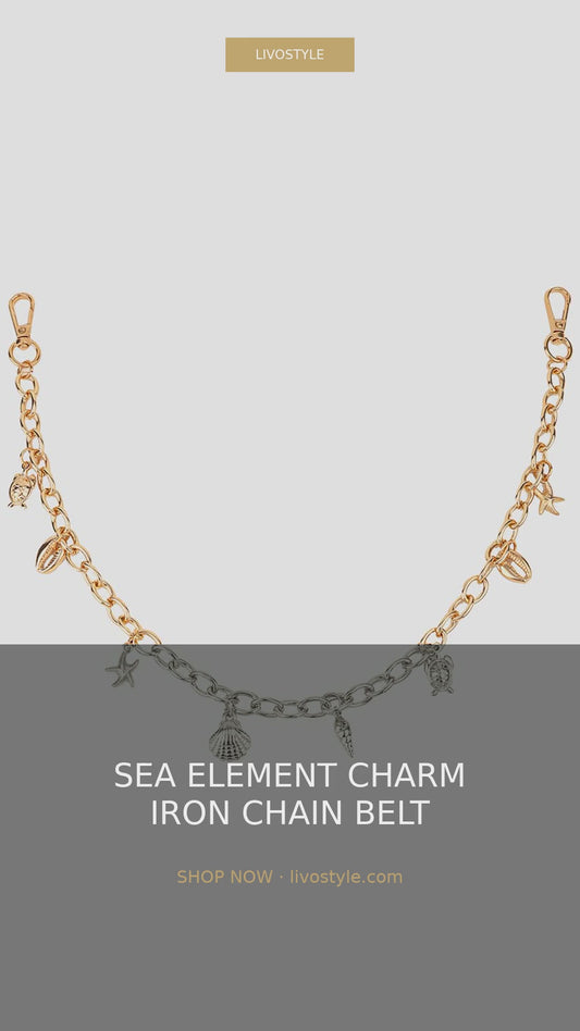 Sea Element Charm Iron Chain Belt – video