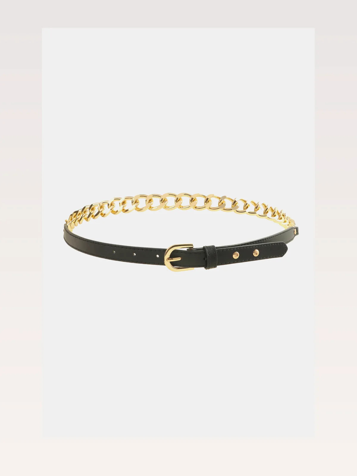 PU Leather Chain Belt — styled showcase — Livostyle