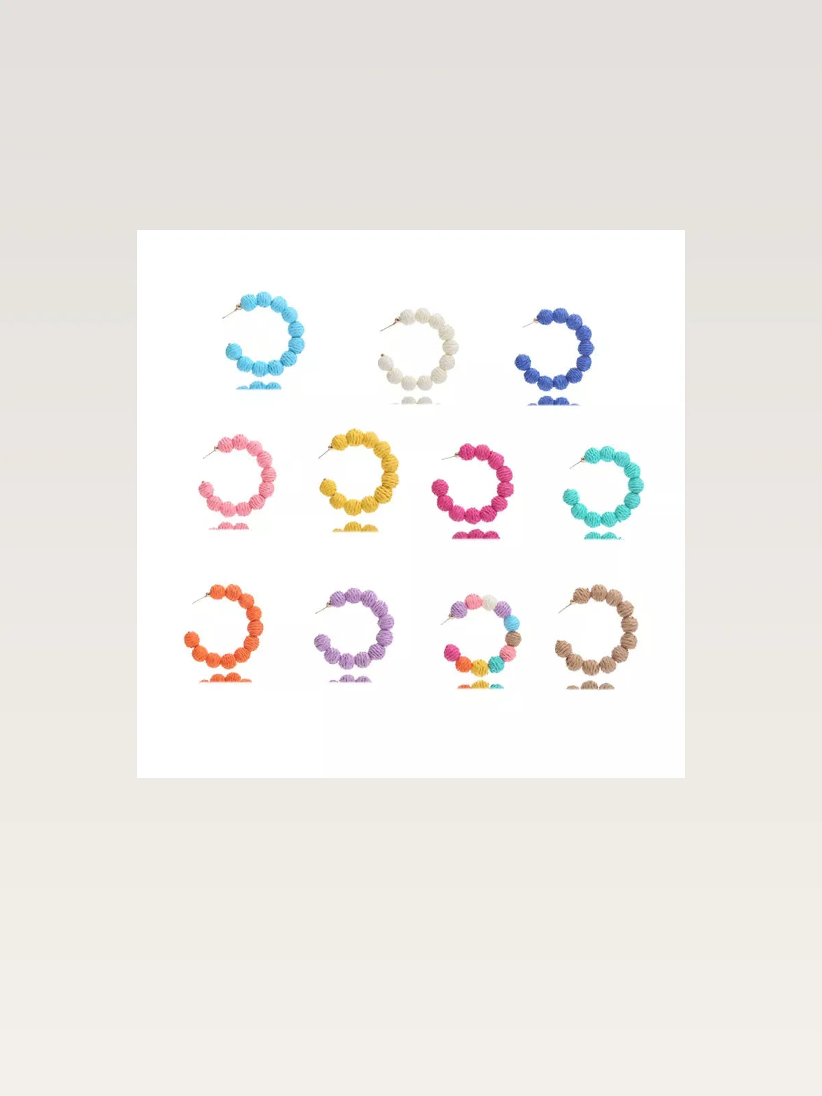 Raffia Grass C-Hoop Earrings — styled showcase — Livostyle