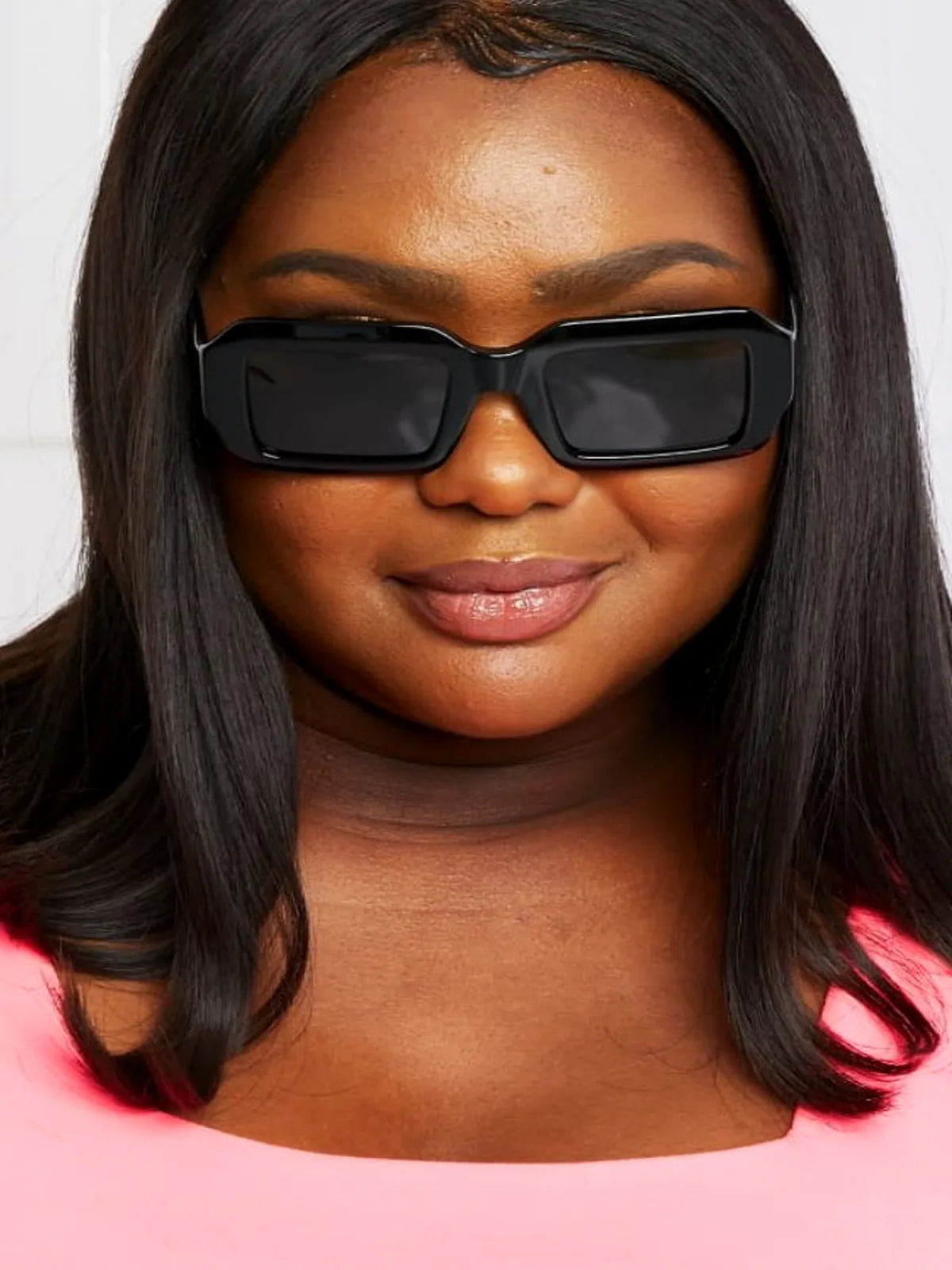 Rectangle TAC Polarization Lens Full Rim Sunglasses — detail view — Livostyle