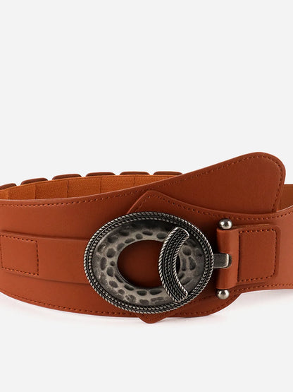 Retro Elastic Wide Belt — detail view — Livostyle