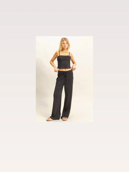 Rib Knit Cami Top & Pants Set — styled showcase — Livostyle