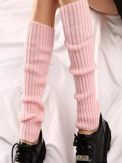 Ribbed Knit Leg Warmers — detail view — Livostyle