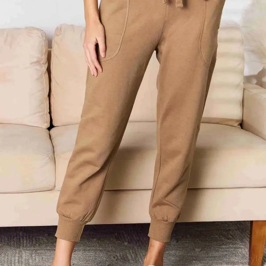 High Rise Relaxed Joggers — square view — Livostyle