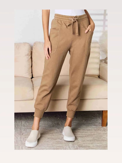 High Rise Relaxed Joggers — styled showcase — Livostyle