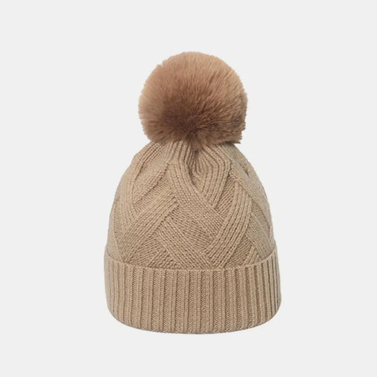 Roll Rim Hat with Pompom — square view — Livostyle