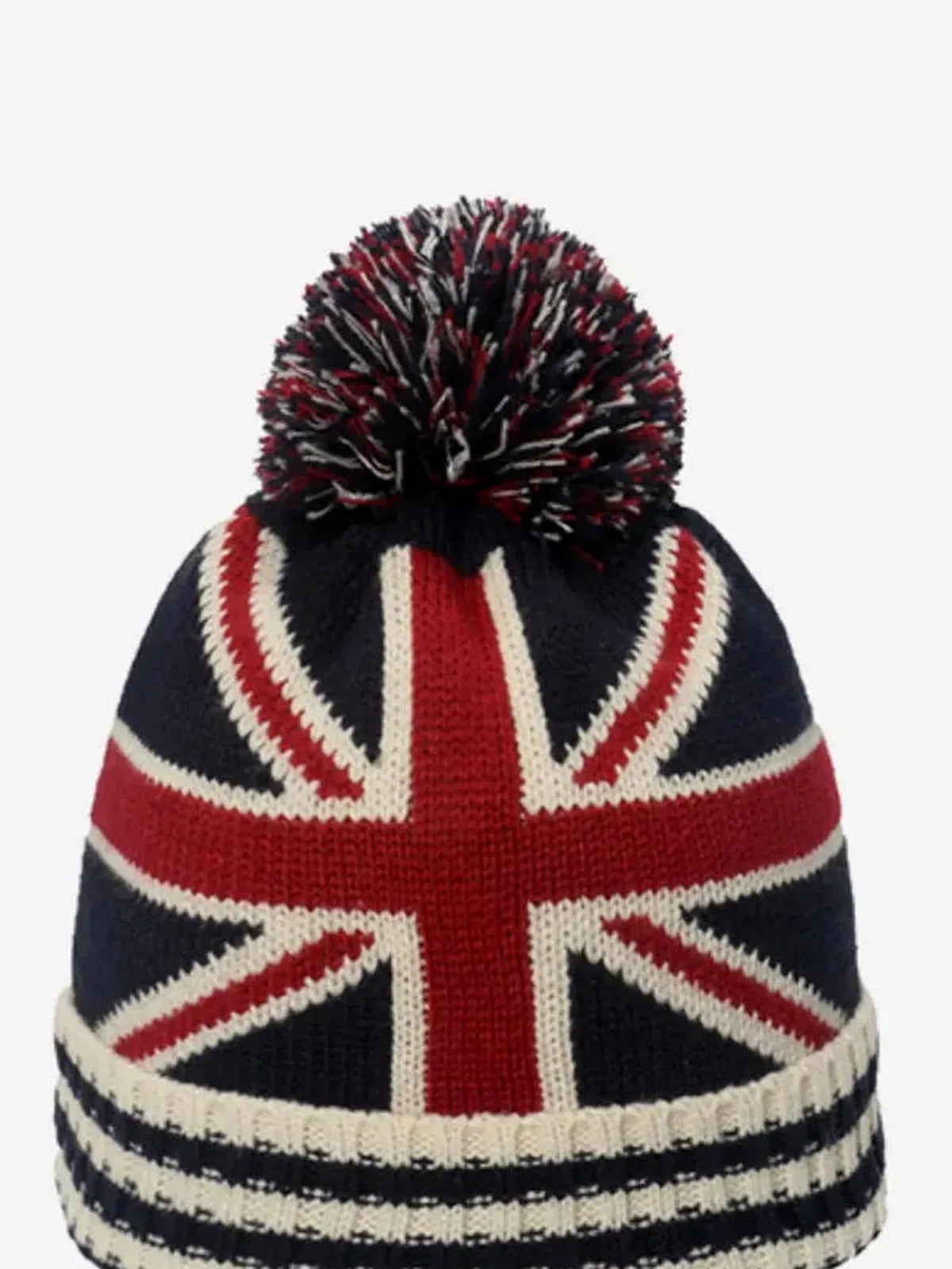 Roll Rim US Flag Knit Hat — detail view — Livostyle