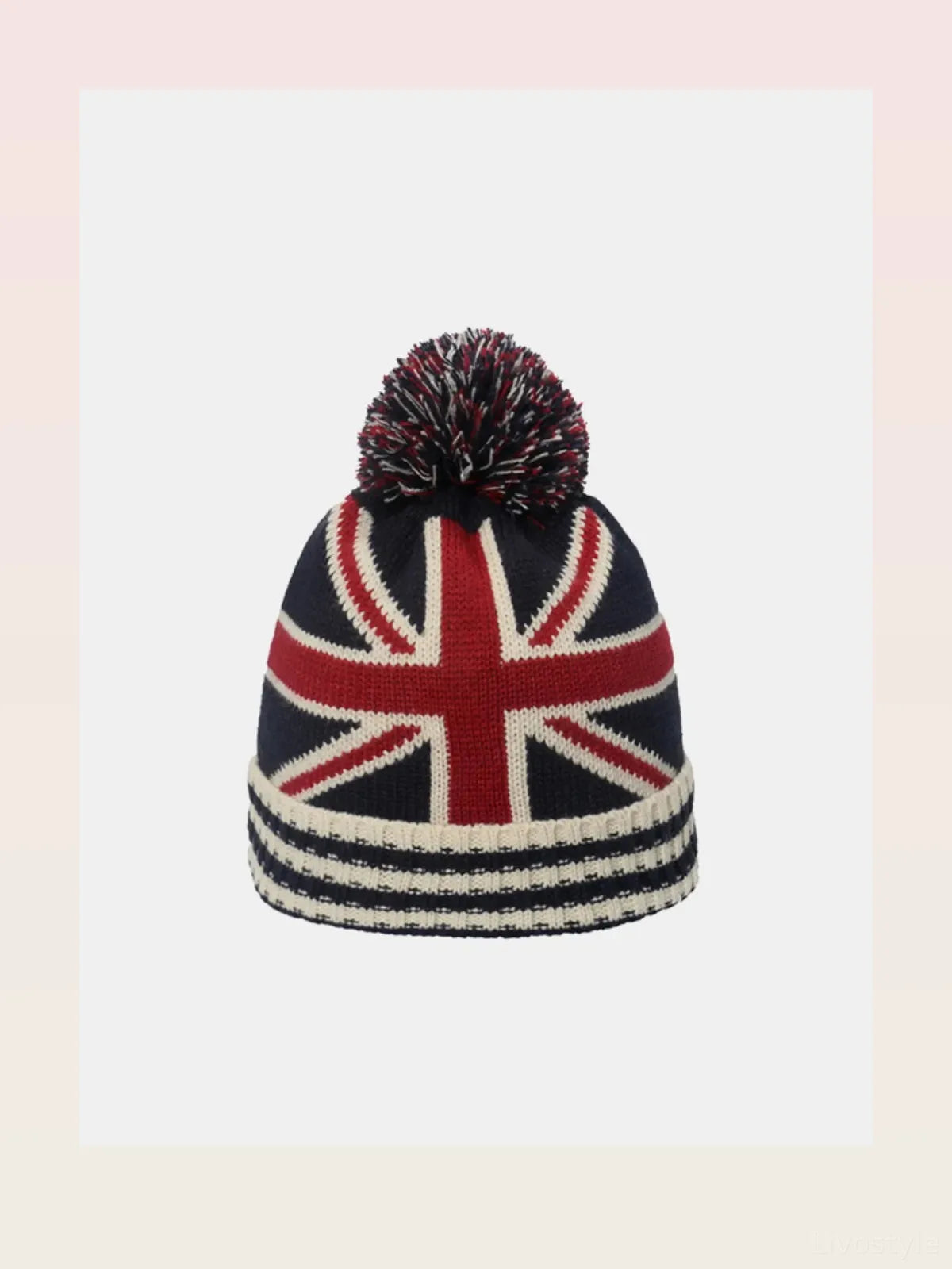 Roll Rim US Flag Knit Hat — styled showcase — Livostyle