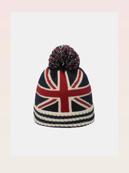 Roll Rim US Flag Knit Hat — styled showcase — Livostyle