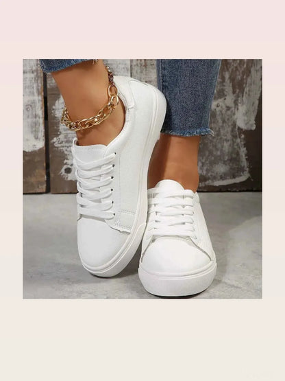 Round Toe Platform Sneakers — styled showcase — Livostyle