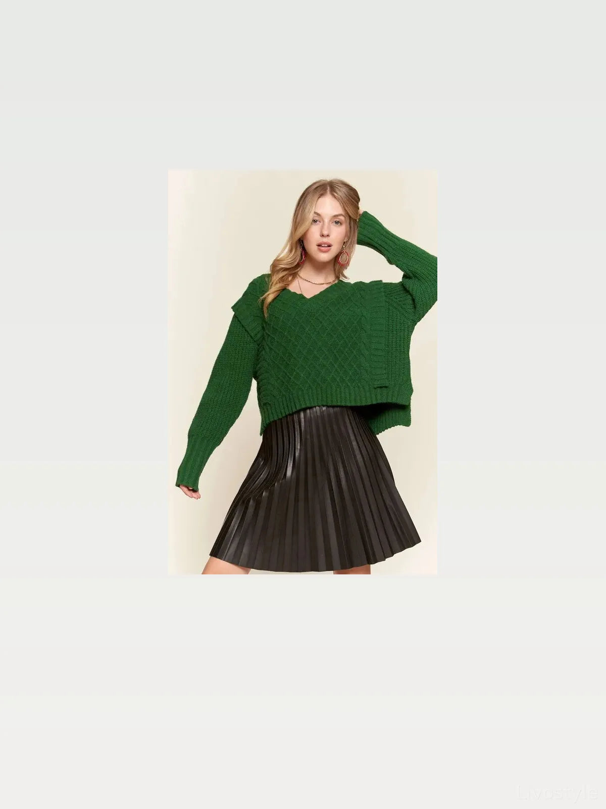 Cozy Ruffle Detail Sweater for Ultimate Comfort — styled showcase — Livostyle