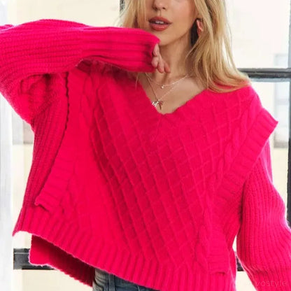Ultra-Soft, Versatile Sweater with Chic Ruffle Detail — square view — Livostyle