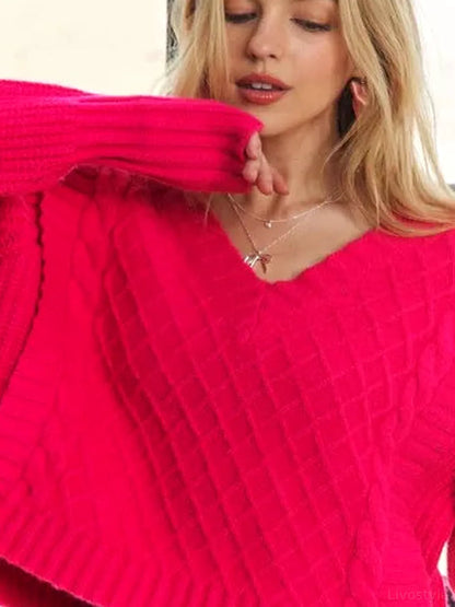 Ultra-Soft, Versatile Sweater with Chic Ruffle Detail — detail view — Livostyle