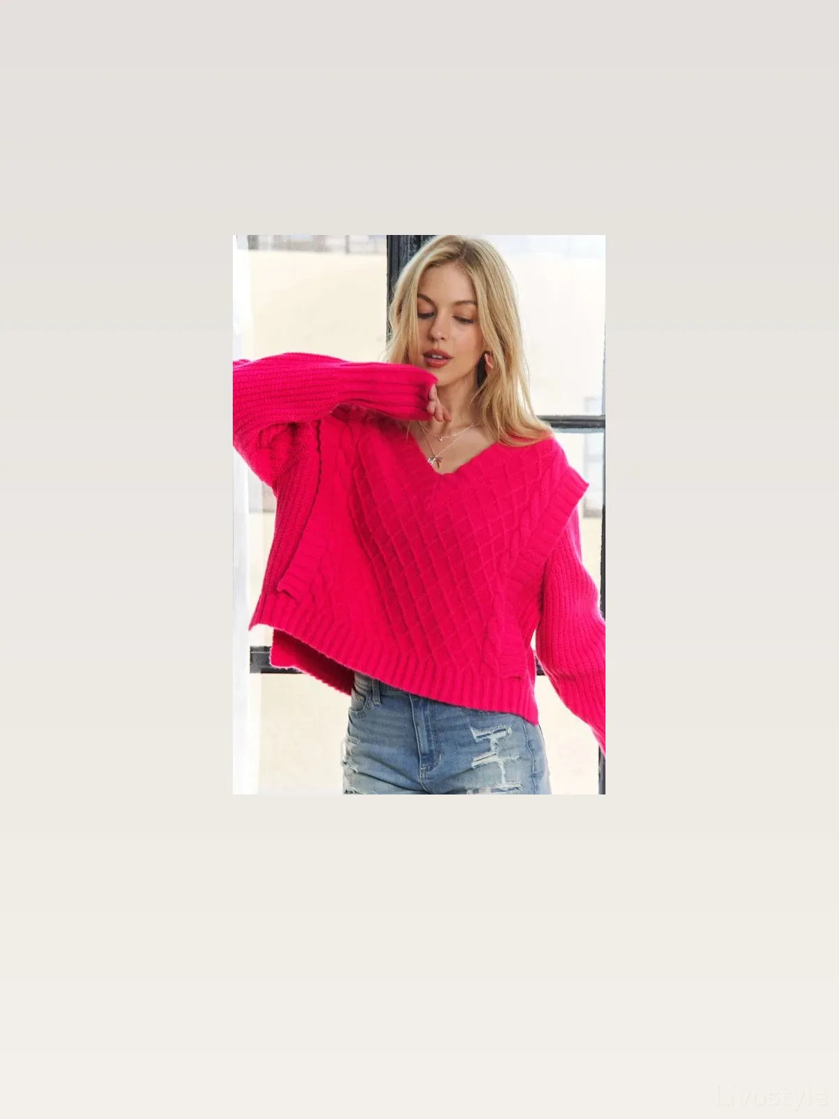 Ultra-Soft, Versatile Sweater with Chic Ruffle Detail — styled showcase — Livostyle