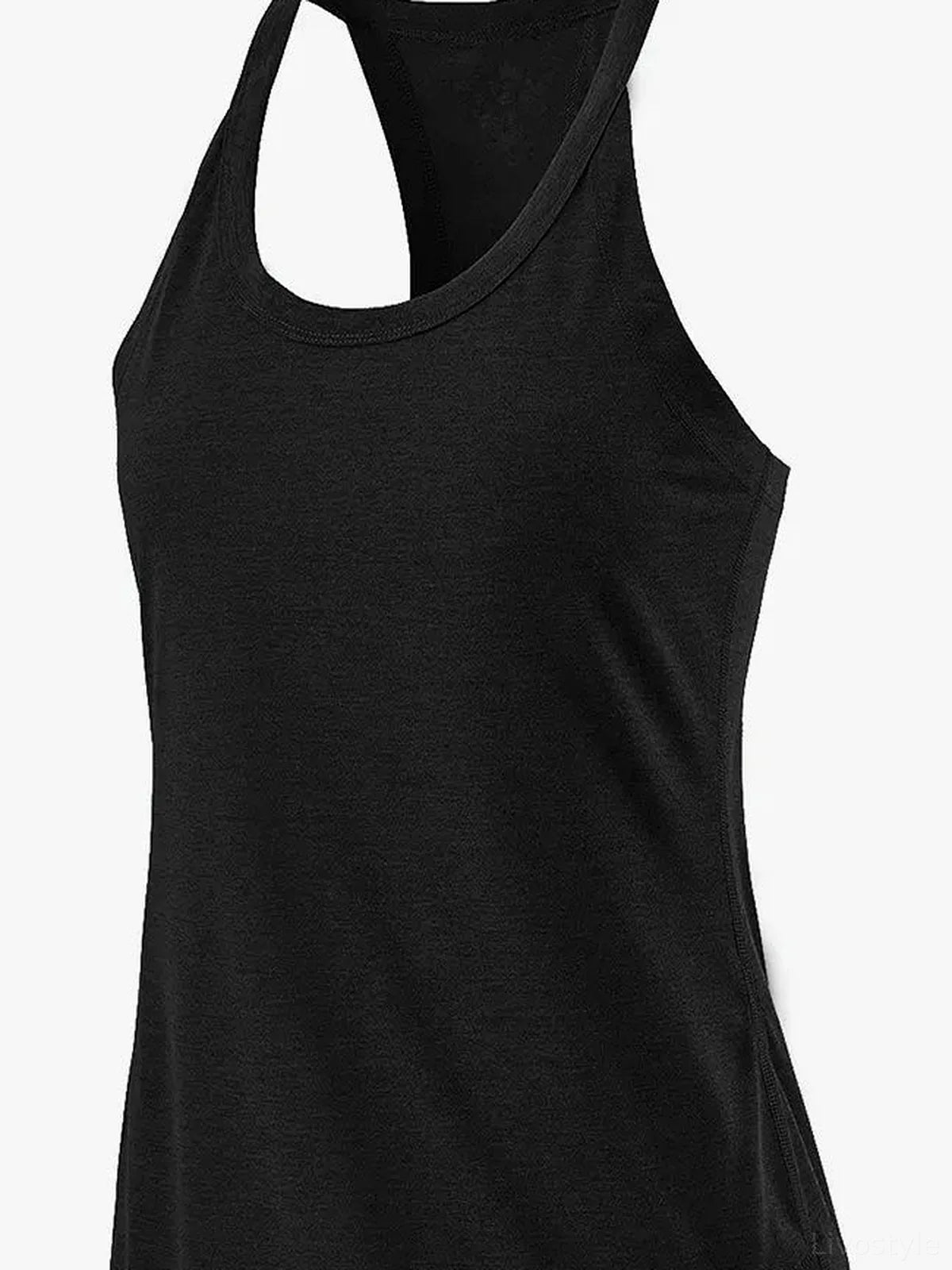 Core Palette Scoop Neck Active Tank — detail view — Livostyle