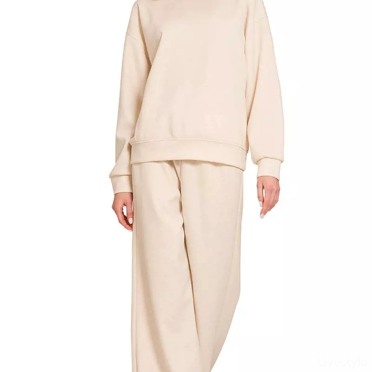 Scuba Crewneck Pullover and Pants Set — square view — Livostyle