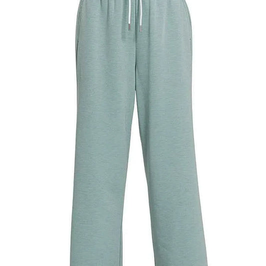 Scuba Drawstring Pants in BLUE GREY — square view — Livostyle