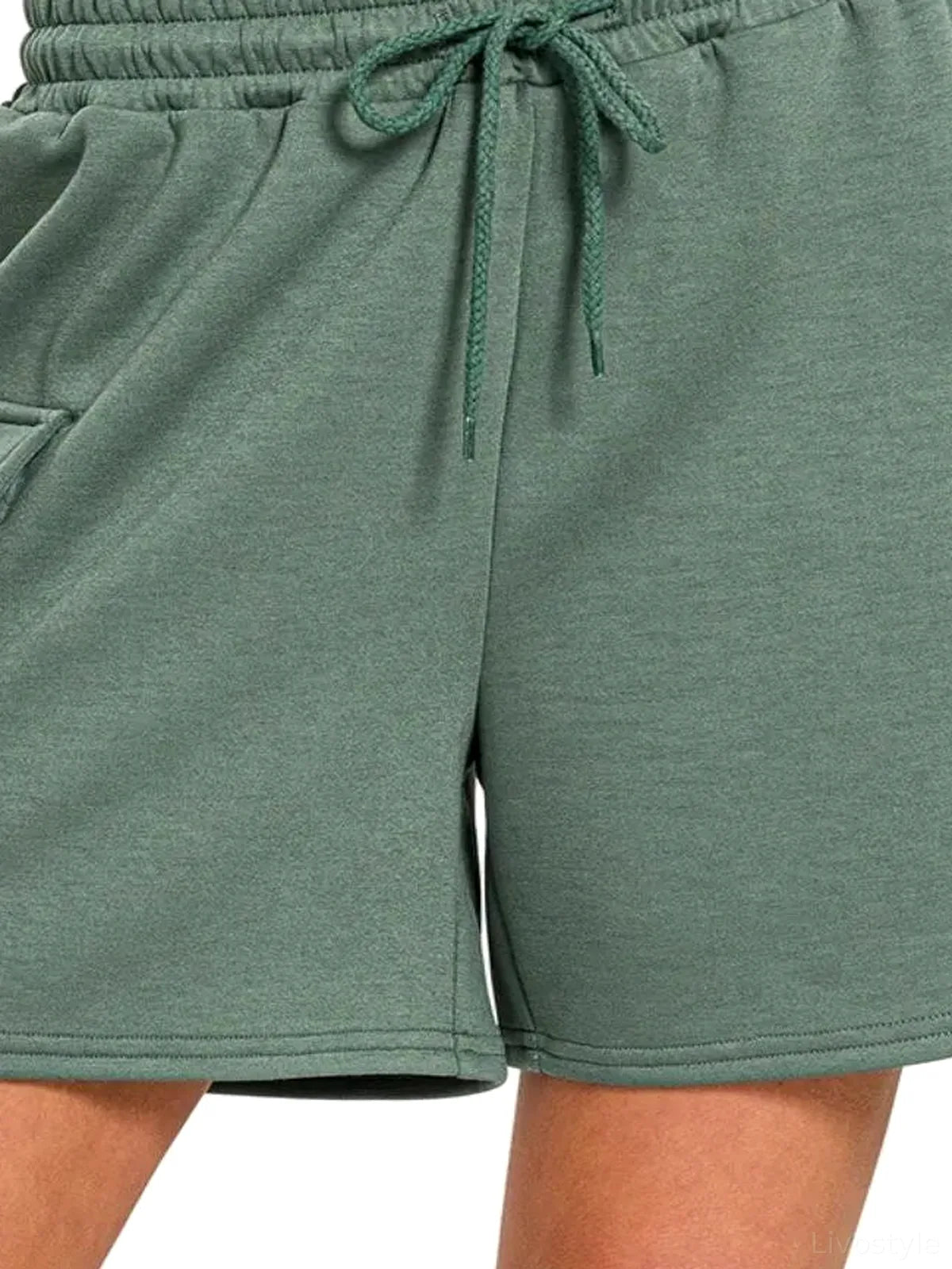 Scuba Drawstring Shorts with Thigh Pockets – photo 6