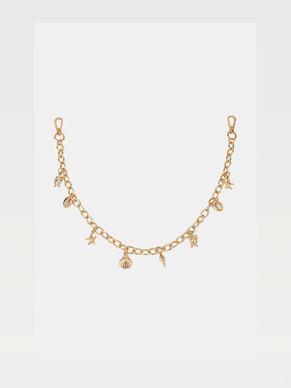 Sea Element Charm Iron Chain Belt — styled showcase — Livostyle
