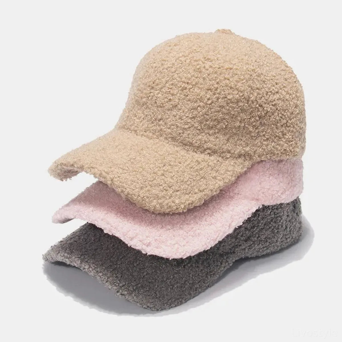 Sherpa Solid Color Baseball Cap — square view — Livostyle