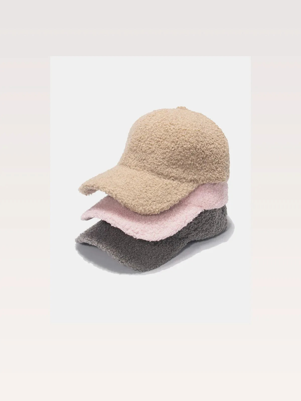 Sherpa Solid Color Baseball Cap — styled showcase — Livostyle