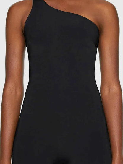 Single Shoulder Active Romper — detail view — Livostyle