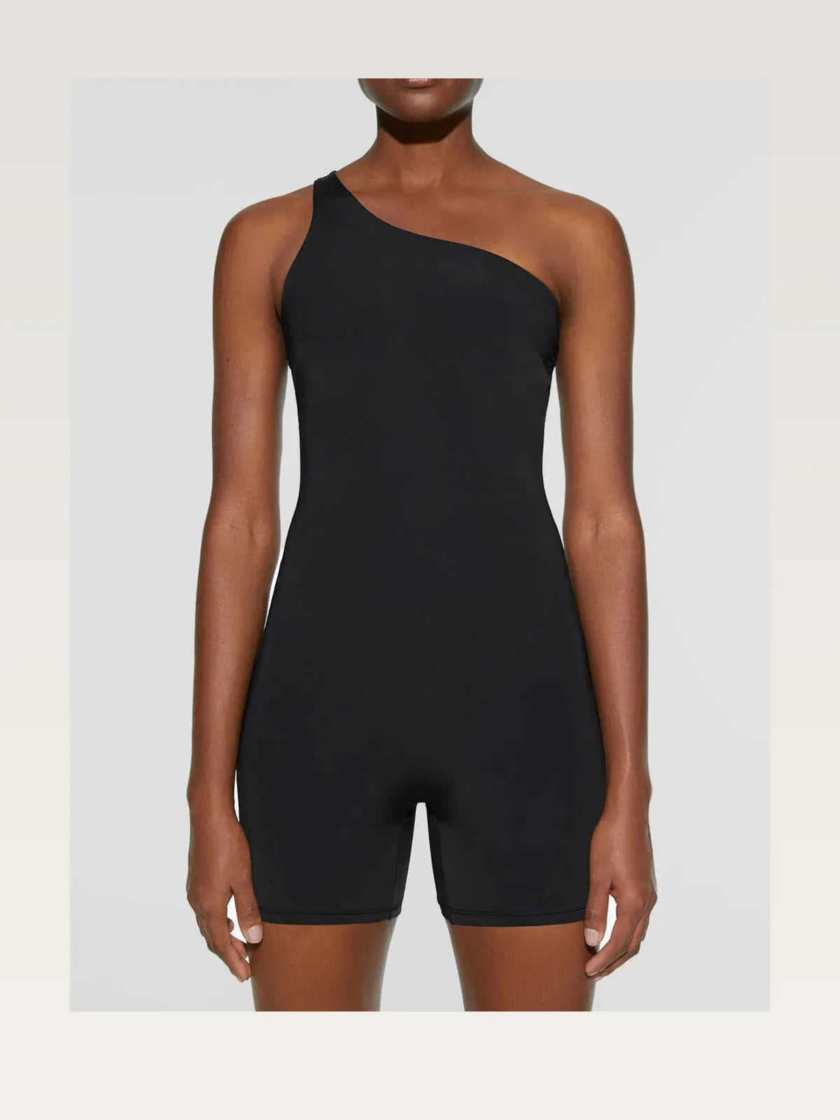 Single Shoulder Active Romper — styled showcase — Livostyle