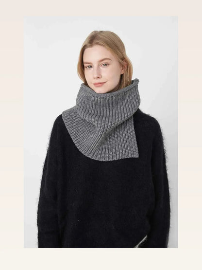 Slit Pullover Knit Scarf — styled showcase — Livostyle