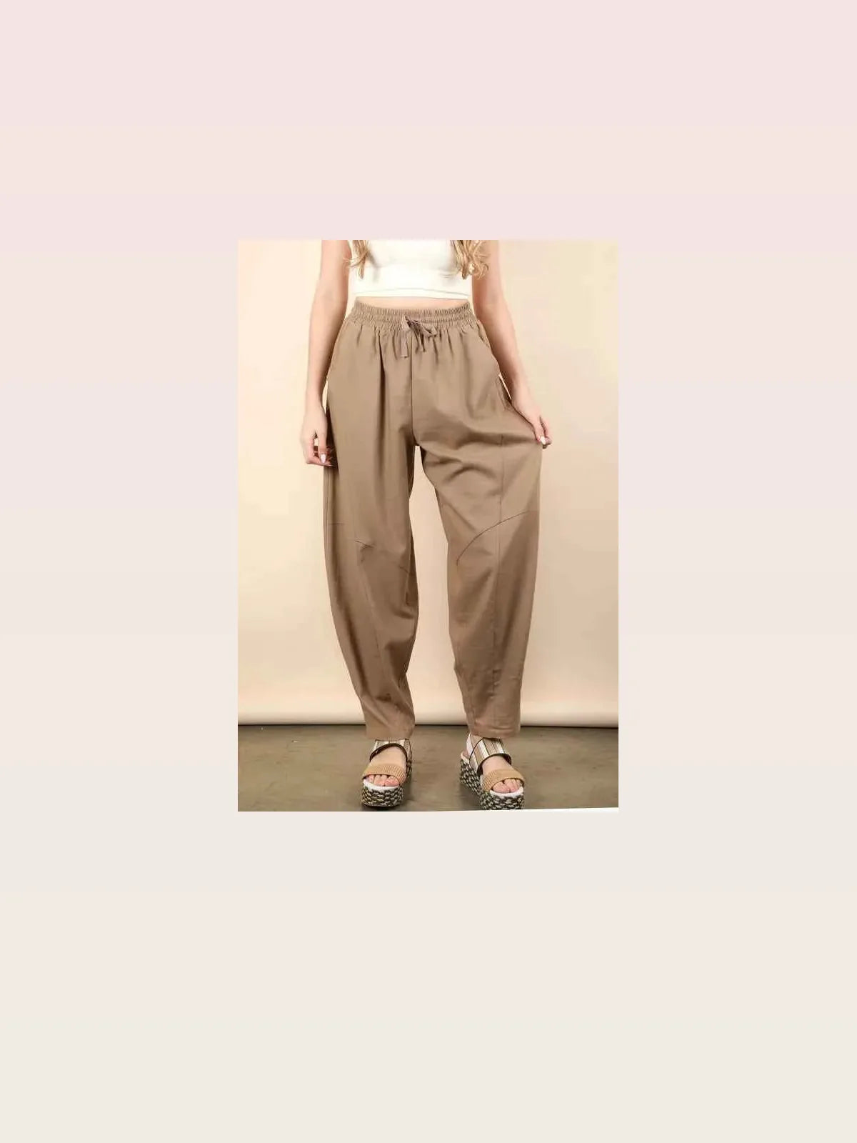 Women's High-Rise Wide Leg Linen Blend Pants — styled showcase — Livostyle