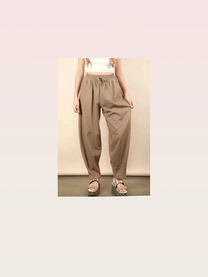Women's High-Rise Wide Leg Linen Blend Pants — styled showcase — Livostyle
